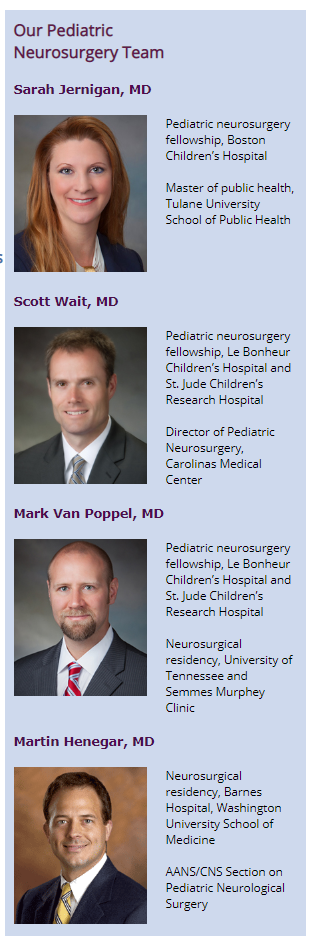 Our Pediatric Neurosurgery Team